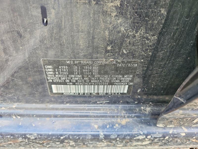 Aukcja sprzedaży 2019 Subaru Impreza, vin: 4S3GTAC61K3702566, numer aukcji: 65376126