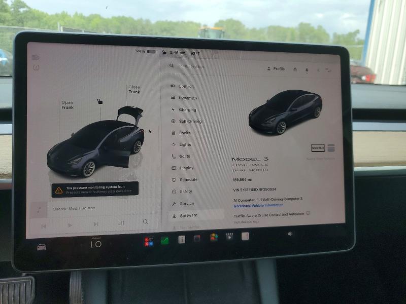 65392166 :رقم المزاد ، 5YJ3E1EBXNF290934 vin ، 2022 Tesla Model 3 مزاد بيع