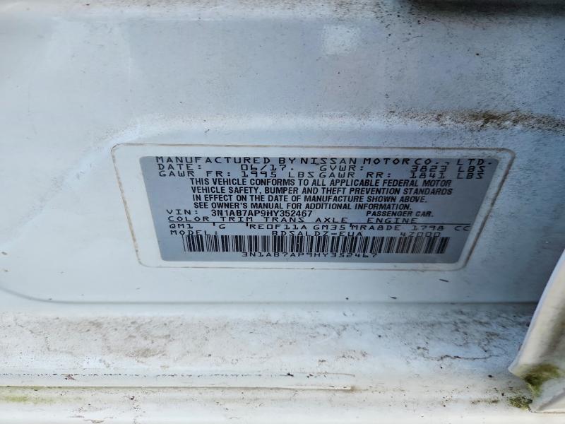 Продажа на аукционе авто 2017 Nissan Sentra, vin: 3N1AB7AP9HY352467, номер лота: 63386846