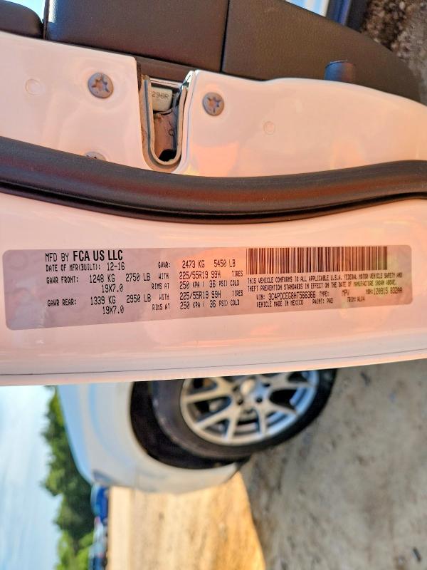 65189916 :رقم المزاد ، 3C4PDCEG8HT566366 vin ، 2017 Dodge Journey مزاد بيع