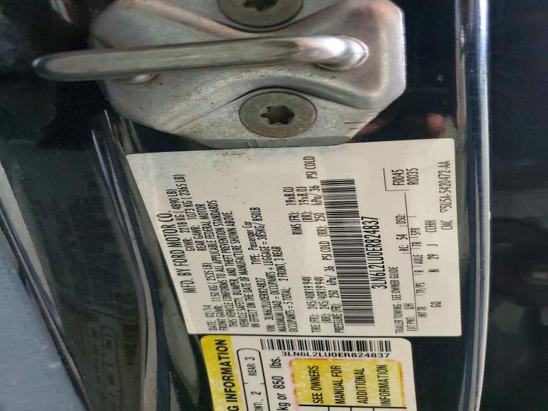 67008686 :رقم المزاد ، 3LN6L2LU0ER824837 vin ، 2014 Lincoln Mkz مزاد بيع