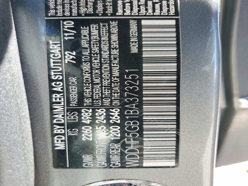 Продажа на аукционе авто 2011 Mercedes-benz E, vin: WDDHF5GB1BA373251, номер лота: 66362066