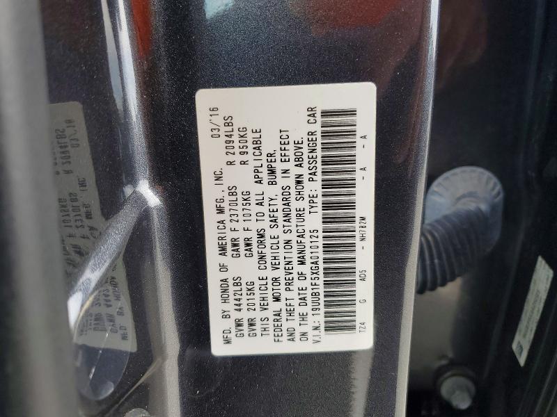 Aukcja sprzedaży 2016 Acura Tlx, vin: 19UUB1F5XGA010125, numer aukcji: 65317156
