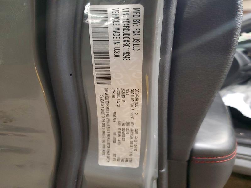 Aukcja sprzedaży 2024 Dodge Durango, vin: 1C4RDJDGXRC119243, numer aukcji: 63197736