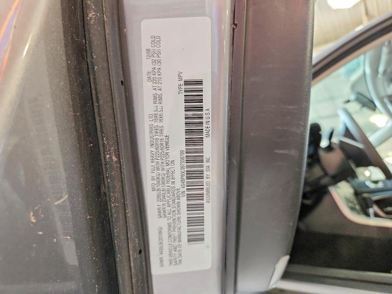 63111306 :رقم المزاد ، 4S4BP60C097338709 vin ، 2009 Subaru Ascent مزاد بيع