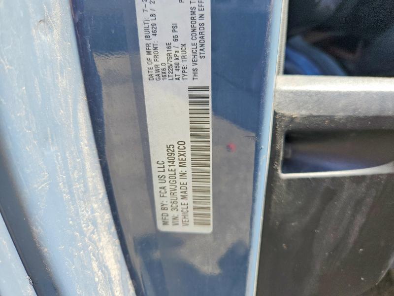 Продаж на аукціоні авто 2020 Ram Promaster 3500, vin: 3C6URVJG0LE140925, номер лоту: 61896776