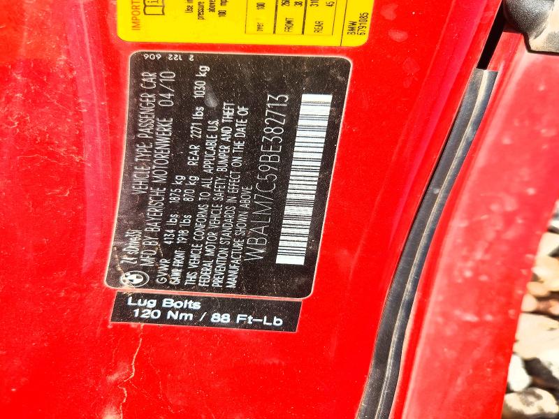 Aukcja sprzedaży 2011 Bmw Z4, vin: WBALM7C59BE382713, numer aukcji: 67306316