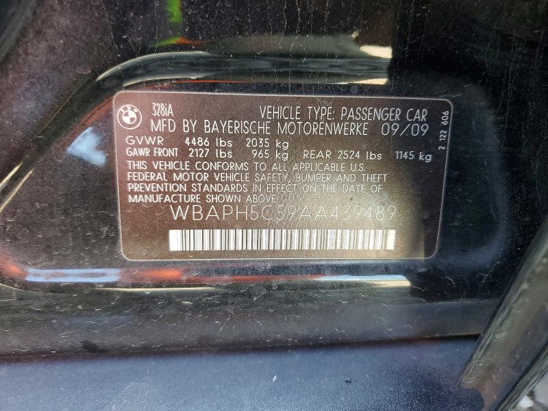 Aukcja sprzedaży 2010 Bmw 328, vin: WBAPH5C59AA439489, numer aukcji: 63571506