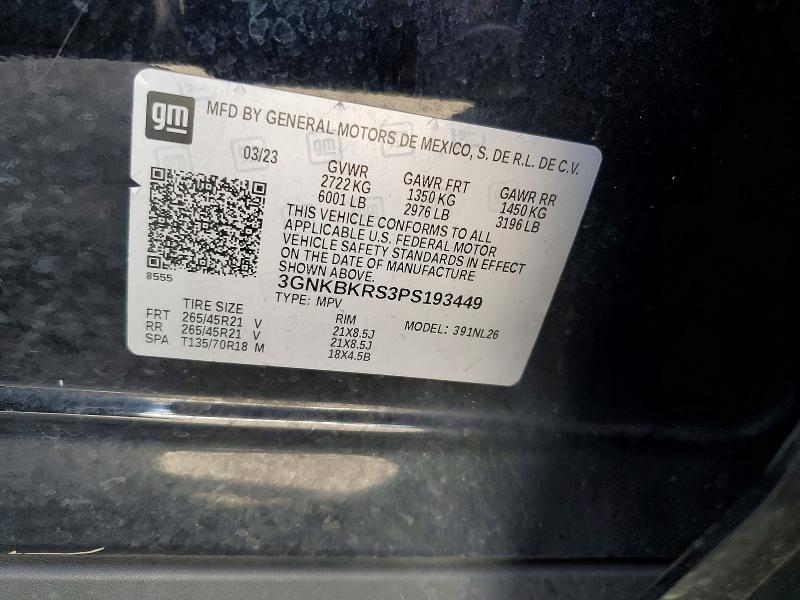 2023 Chevrolet Blazer მანქანა იყიდება აუქციონზე, vin: 3GNKBKRS3PS193449, აუქციონის ნომერი: 66985466