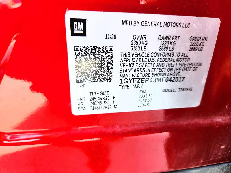 Продажа на аукционе авто 2021 Cadillac Xt4, vin: 1GYFZER43MF042517, номер лота: 64142326