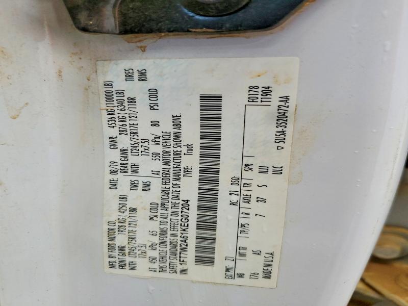 2019 Ford F250 მანქანა იყიდება აუქციონზე, vin: 1FT7W2A61KEG07204, აუქციონის ნომერი: 66809436