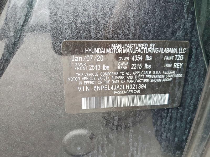 Aukcja sprzedaży 2020 Hyundai Sonata, vin: 5NPEL4JA3LH021394, numer aukcji: 65361896