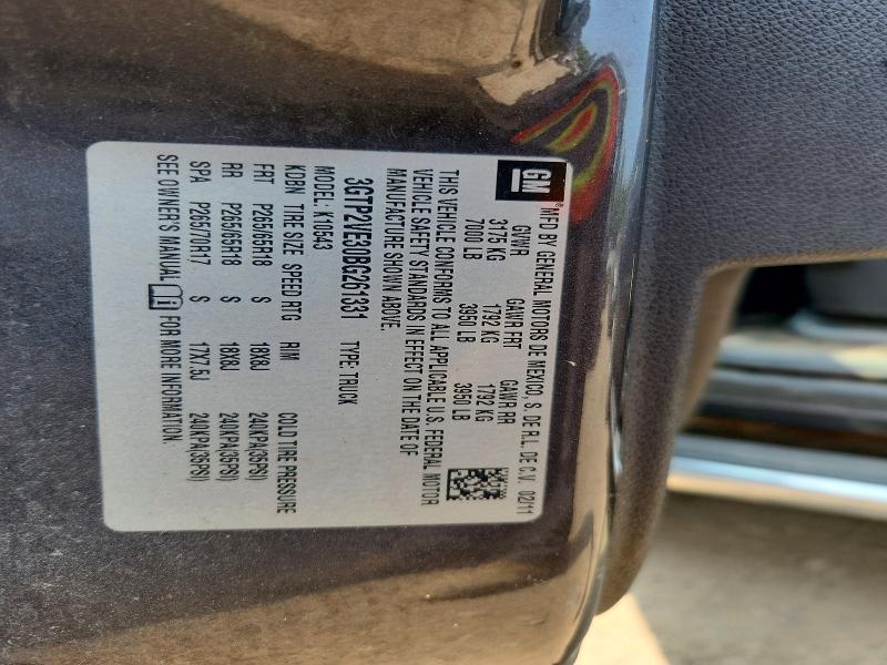 64719036 :رقم المزاد ، 3GTP2VE30BG261331 vin ، 2011 Gmc Sierra مزاد بيع