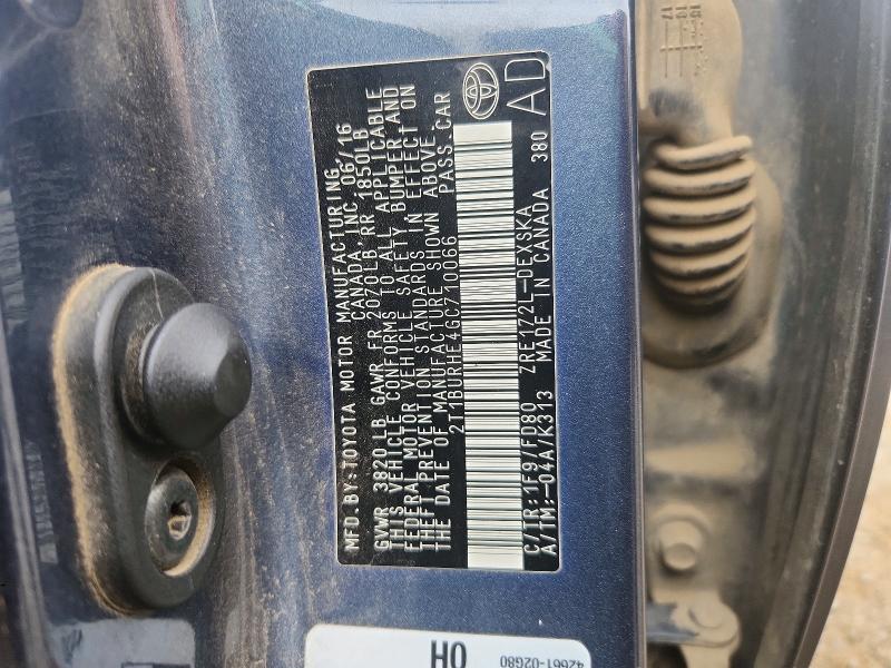 Продаж на аукціоні авто 2016 Toyota Corolla, vin: 2T1BURHE4GC710066, номер лоту: 67118086