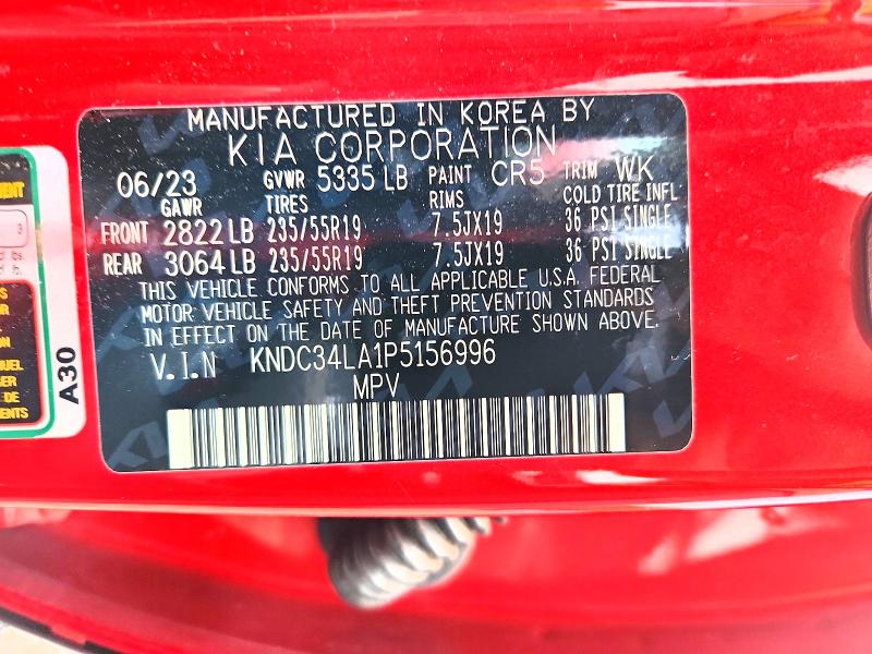 2023 Kia Ev6 მანქანა იყიდება აუქციონზე, vin: KNDC34LA1P5156996, აუქციონის ნომერი: 62699756