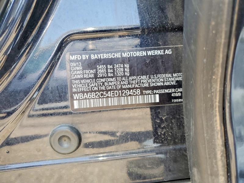Aukcja sprzedaży 2014 Bmw 650, vin: WBA6B2C54ED129458, numer aukcji: 64138776