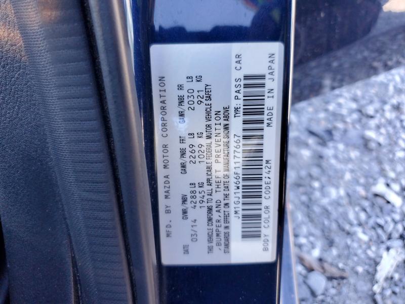 Продажа на аукционе авто 2015 Mazda 6, vin: JM1GJ1W66F1177667, номер лота: 66789536