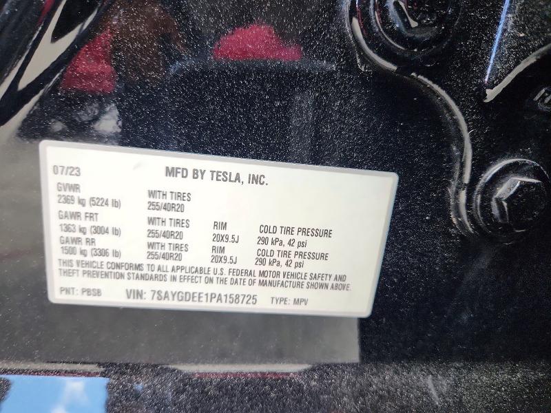Aukcja sprzedaży 2023 Tesla Model Y, vin: 7SAYGDEE1PA158725, numer aukcji: 64251906
