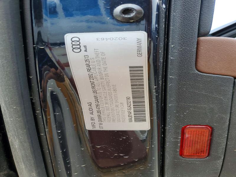 Aukcja sprzedaży 2018 Audi A4, vin: WAUENAF45JA232190, numer aukcji: 64786366