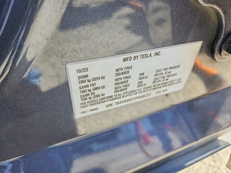 Aukcja sprzedaży 2023 Tesla Model Y, vin: 7SAYGDEE1PF896737, numer aukcji: 65102886