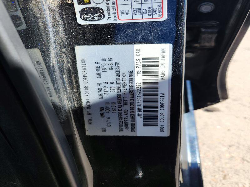 2016 Mazda 3 მანქანა იყიდება აუქციონზე, vin: JM1BM1U73G1322372, აუქციონის ნომერი: 65236056