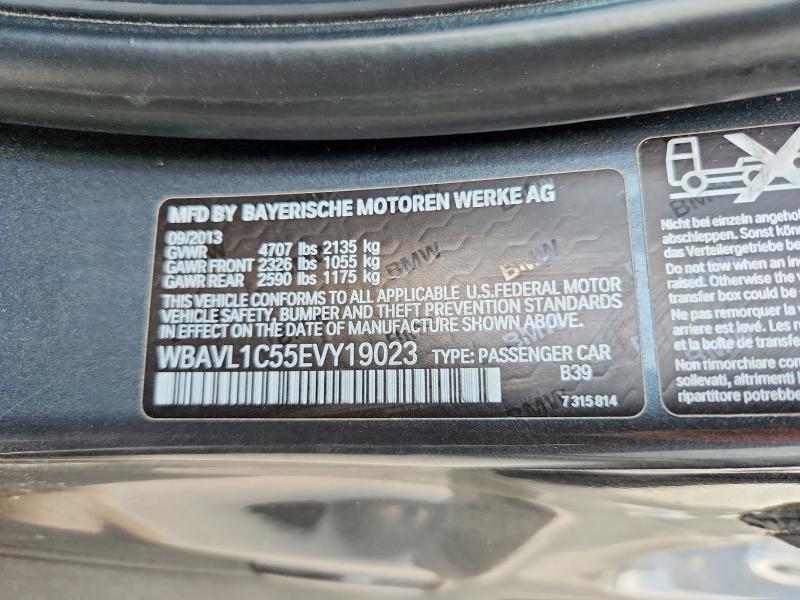 Aukcja sprzedaży 2014 Bmw X1, vin: WBAVL1C55EVY19023, numer aukcji: 62794556