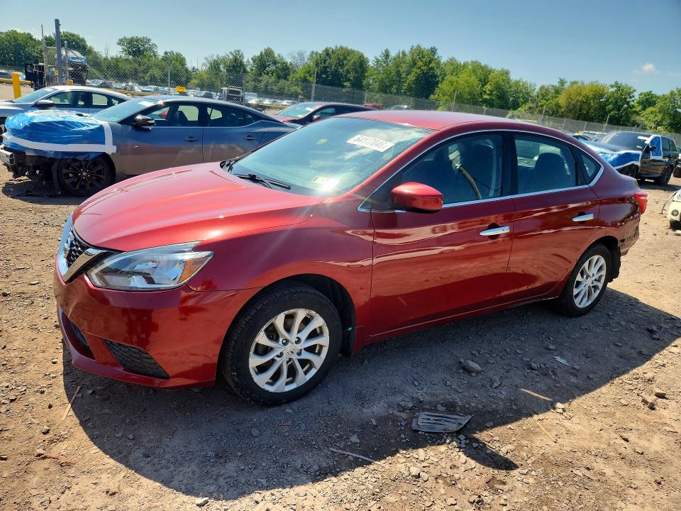 64117046 :رقم المزاد ، 3N1AB7AP7KY300567 vin ، 2019 Nissan Sentra مزاد بيع