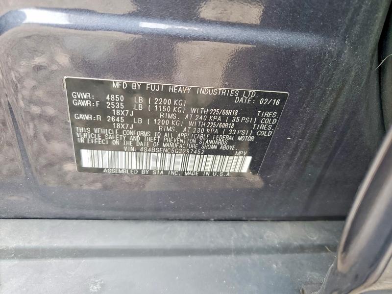 Продаж на аукціоні авто 2016 Subaru Outback, vin: 4S4BSENC5G3297452, номер лоту: 65363676