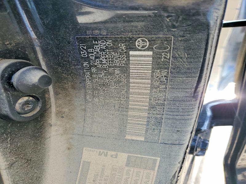 2021 Toyota Corolla მანქანა იყიდება აუქციონზე, vin: JTDS4MCE2MJ076895, აუქციონის ნომერი: 65658266