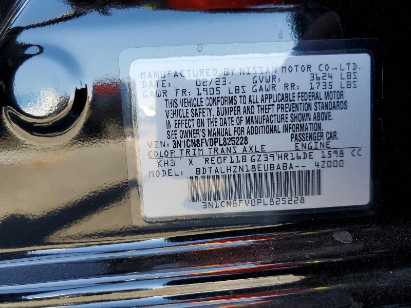 Aukcja sprzedaży 2023 Nissan Versa, vin: 3N1CN8FV0PL825228, numer aukcji: 64643346