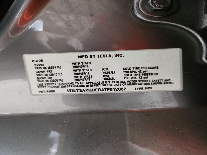 Продажа на аукционе авто 2026 Tesla Model Y, vin: 7SAYGDED4TF612082, номер лота: 67094086
