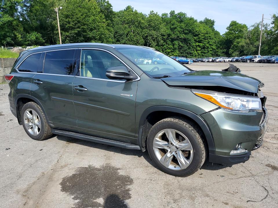 2015 Toyota Highlander Hybrid მანქანა იყიდება აუქციონზე, vin: 5TDDCRFH1FS007538, აუქციონის ნომერი: 62961696