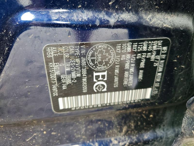 Aukcja sprzedaży 2026 Nissan Rogue, vin: JN8BT3BB4TW082059, numer aukcji: 62886586