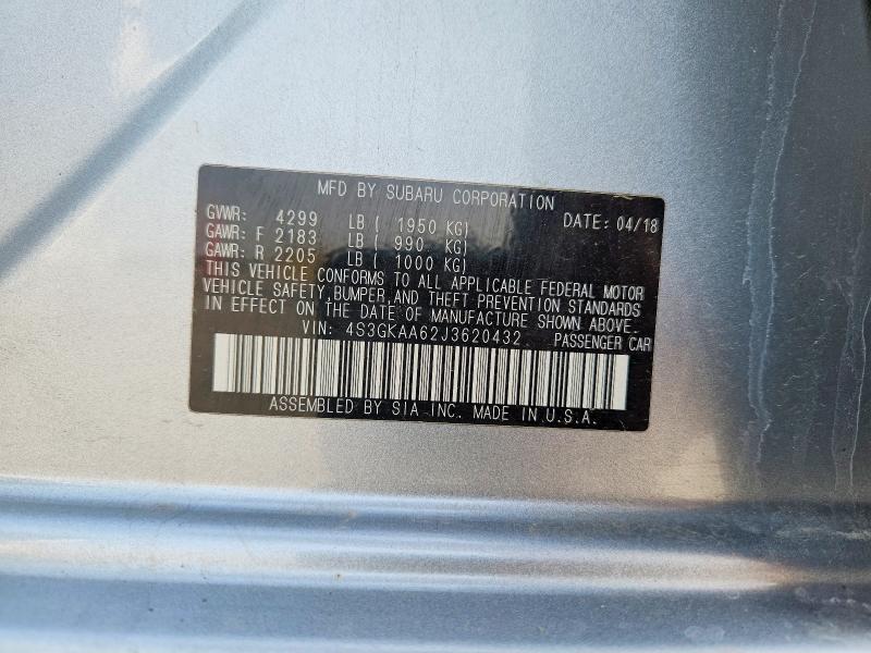 Продажа на аукционе авто 2018 Subaru Impreza, vin: 4S3GKAA62J3620432, номер лота: 64571096