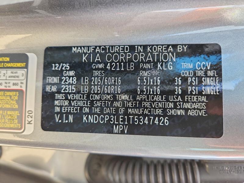Aukcja sprzedaży 2026 Kia Niro, vin: KNDCP3LE1T5347426, numer aukcji: 64696166