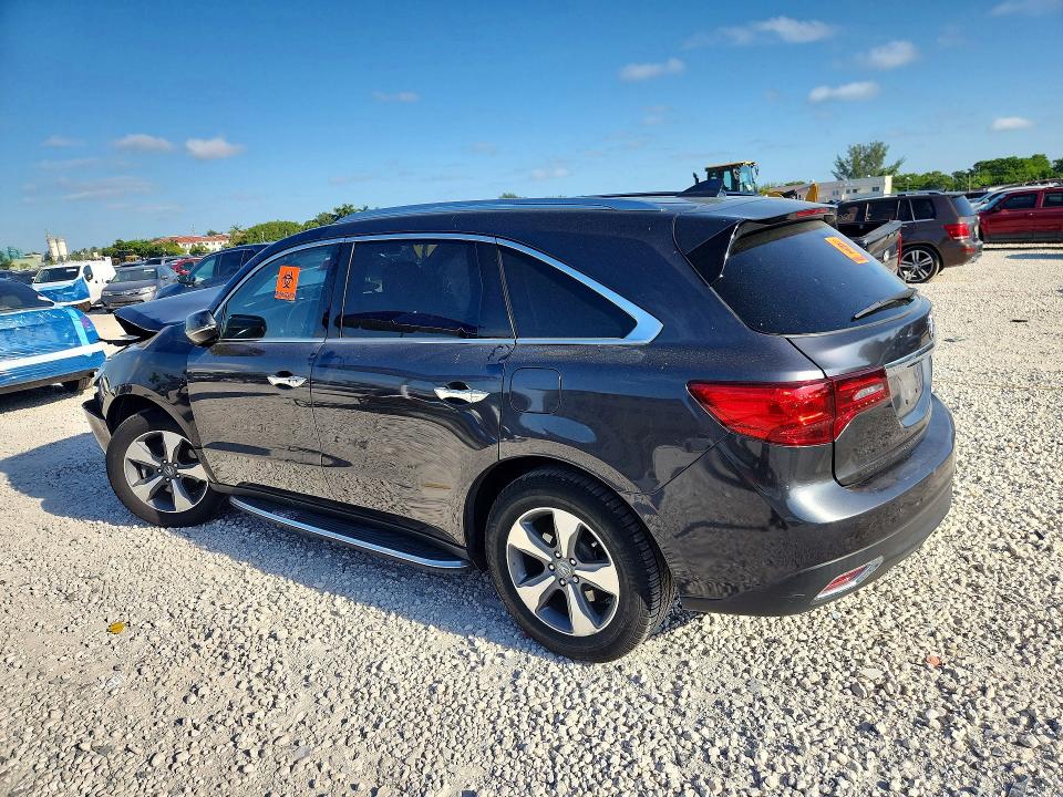 2016 Acura Mdx მანქანა იყიდება აუქციონზე, vin: 5FRYD3H2XGB009183, აუქციონის ნომერი: 65675066