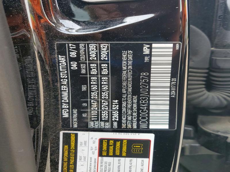 Aukcja sprzedaży 2018 Mercedes-benz Glc, vin: WDC0G4KB3JV027578, numer aukcji: 63884666