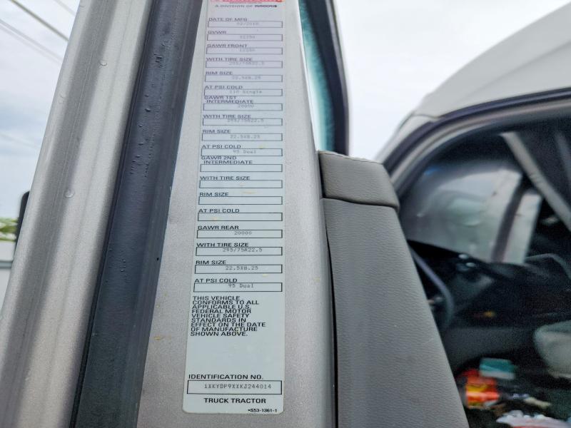 Aukcja sprzedaży 2019 Kenworth T680, vin: 1XKYDP9XXKJ244014, numer aukcji: 64580276