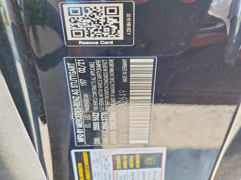 Продажа на аукционе авто 2021 Mercedes-benz E, vin: W1K1K5JB0MF162649, номер лота: 64064786