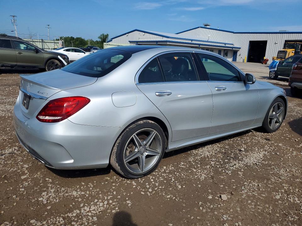 66637166 :رقم المزاد ، 55SWF4KB3FU061379 vin ، 2015 Mercedes-benz C مزاد بيع