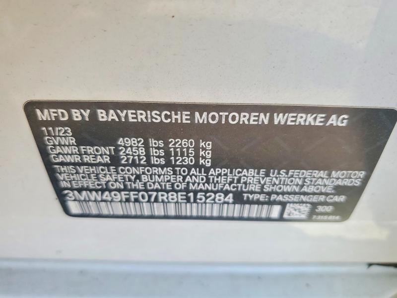 Aukcja sprzedaży 2024 Bmw M340xi, vin: 3MW49FF07R8E15284, numer aukcji: 64380616