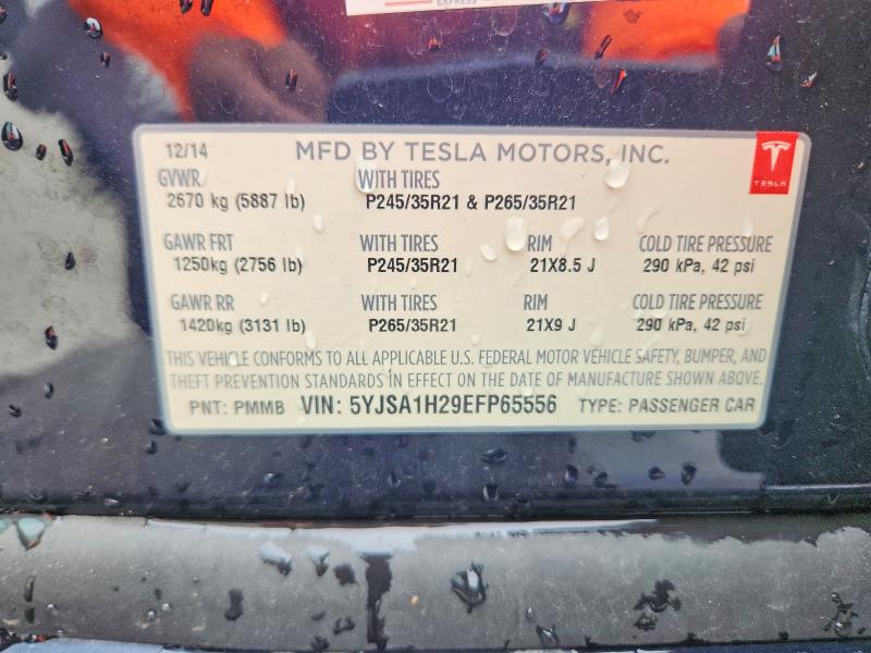 Продаж на аукціоні авто 2014 Tesla Model S, vin: 5YJSA1H29EFP65556, номер лоту: 66065076