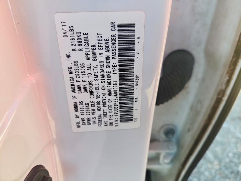 64152526 :رقم المزاد ، 19UUB2F58JA000061 vin ، 2018 Acura Tlx مزاد بيع