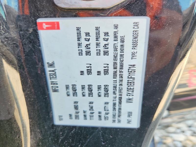 Aukcja sprzedaży 2018 Tesla Model 3, vin: 5YJ3E1EB7JF115714, numer aukcji: 62743246