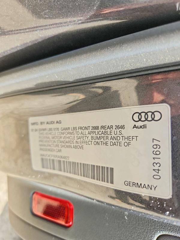 Aukcja sprzedaży 2024 Audi S5, vin: WAUC4CF55RA064822, numer aukcji: 66443206