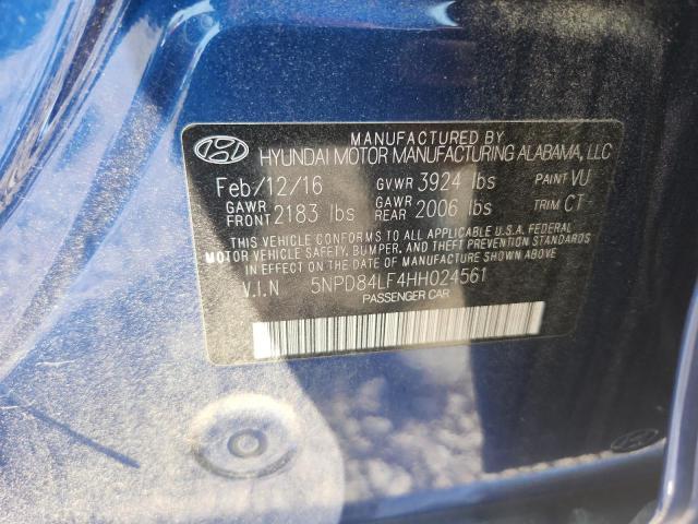 64777026 :رقم المزاد ، 5NPD84LF4HH024561 vin ، 2017 Hyundai Elantra مزاد بيع