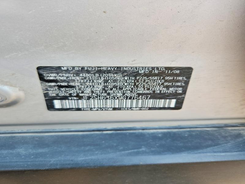 Aukcja sprzedaży 2009 Subaru Forester, vin: JF2SH636X9G776467, numer aukcji: 64605276