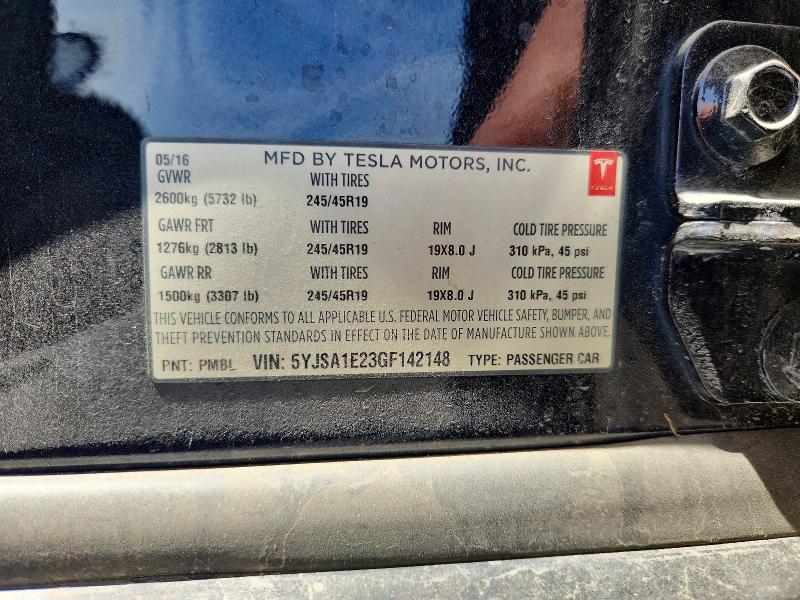 Aukcja sprzedaży 2016 Tesla Model S, vin: 5YJSA1E23GF142148, numer aukcji: 64930876