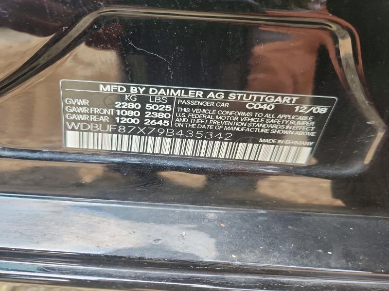 Продажа на аукционе авто 2009 Mercedes-benz E, vin: WDBUF87X79B435342, номер лота: 63377556