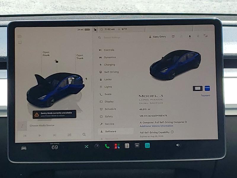 Aukcja sprzedaży 2023 Tesla Model 3, vin: 5YJ3E1EB3PF681474, numer aukcji: 62539746